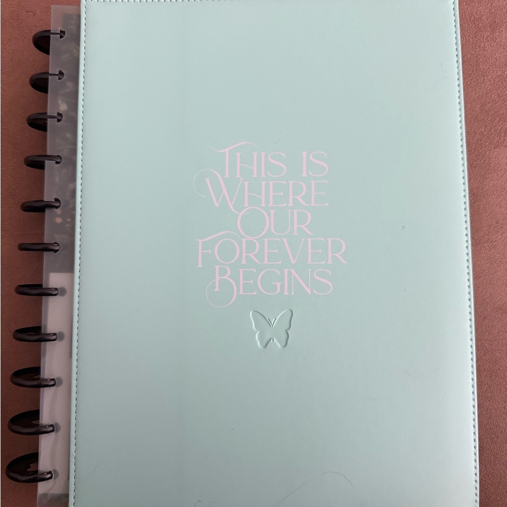 Happy Planner Mint Green Planner with Pink Text